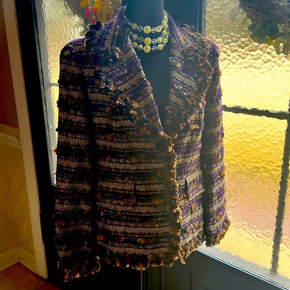 DONCASTER COLLECTION Wool blend Tweed Jacket - Picture 1 of 12